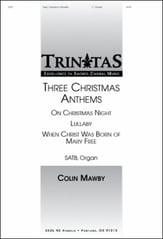 Three Christmas Anthems SATB choral sheet music cover